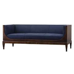 Wood Encased Sofa