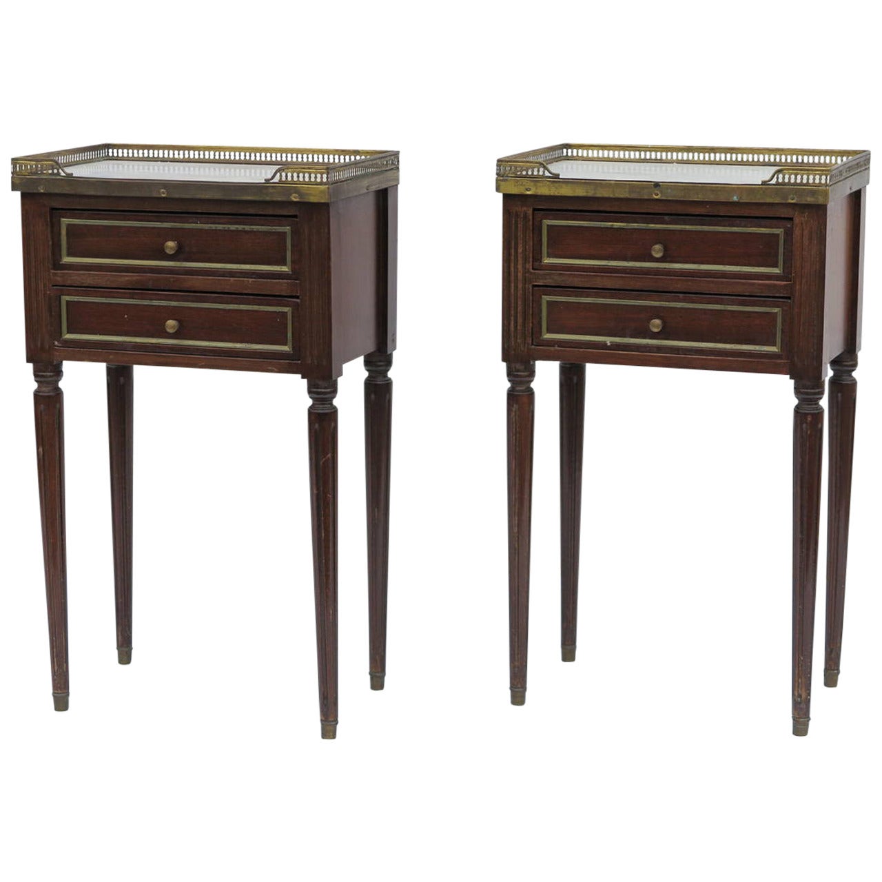 Pair of Directoire Night Stands For Sale