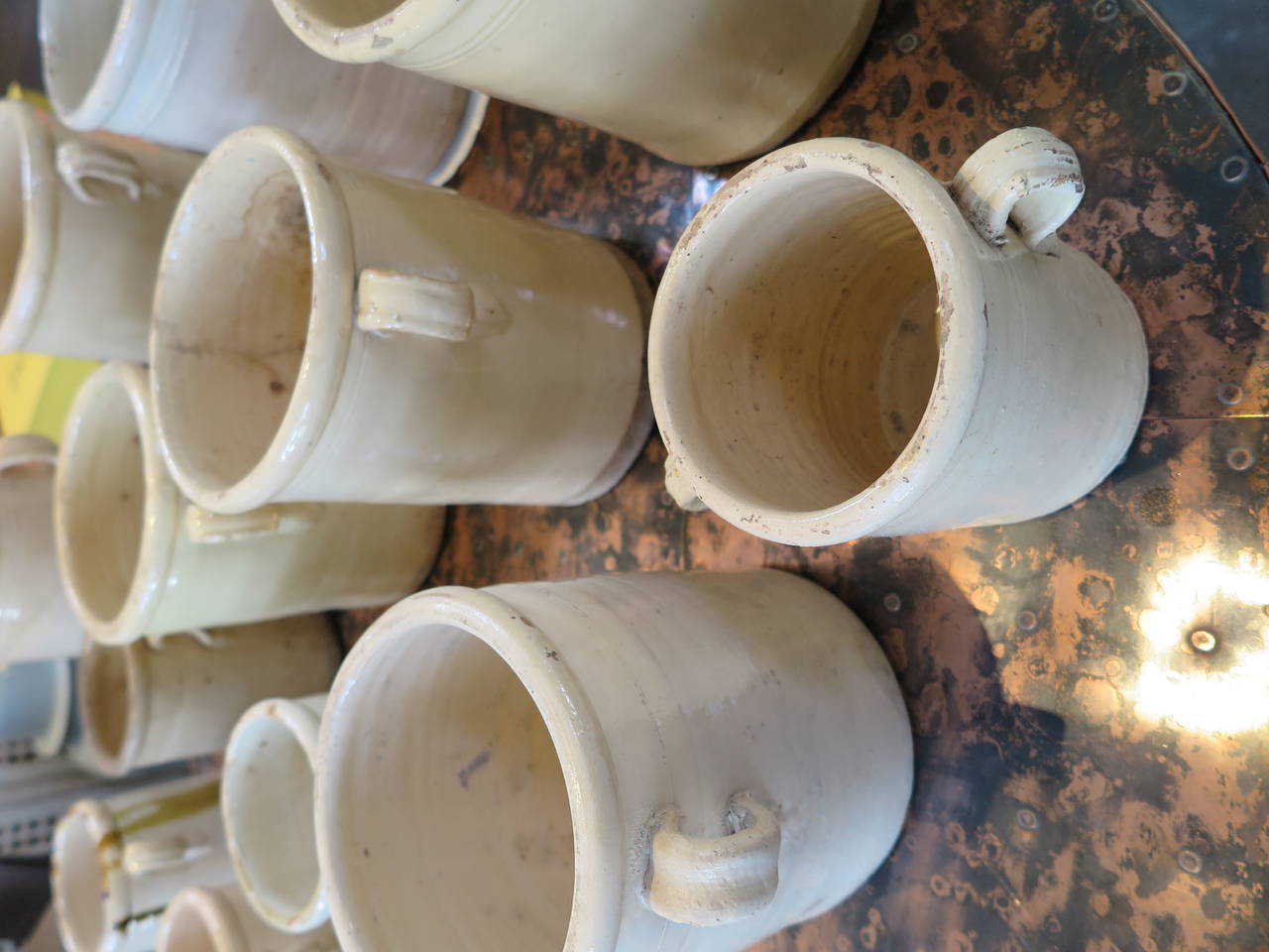 French Confit Pots In Good Condition For Sale In Bridgehampton, NY