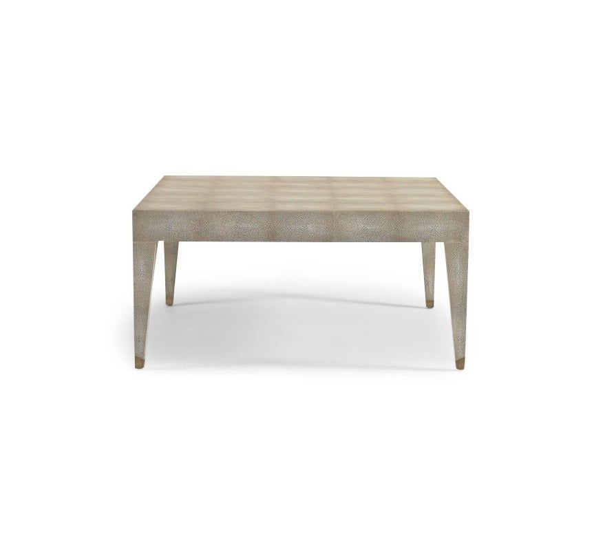 Ivory Shagreen Cocktail Table For Sale