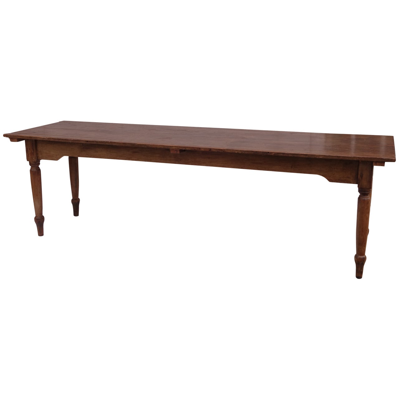 Long French Table in Pine For Sale