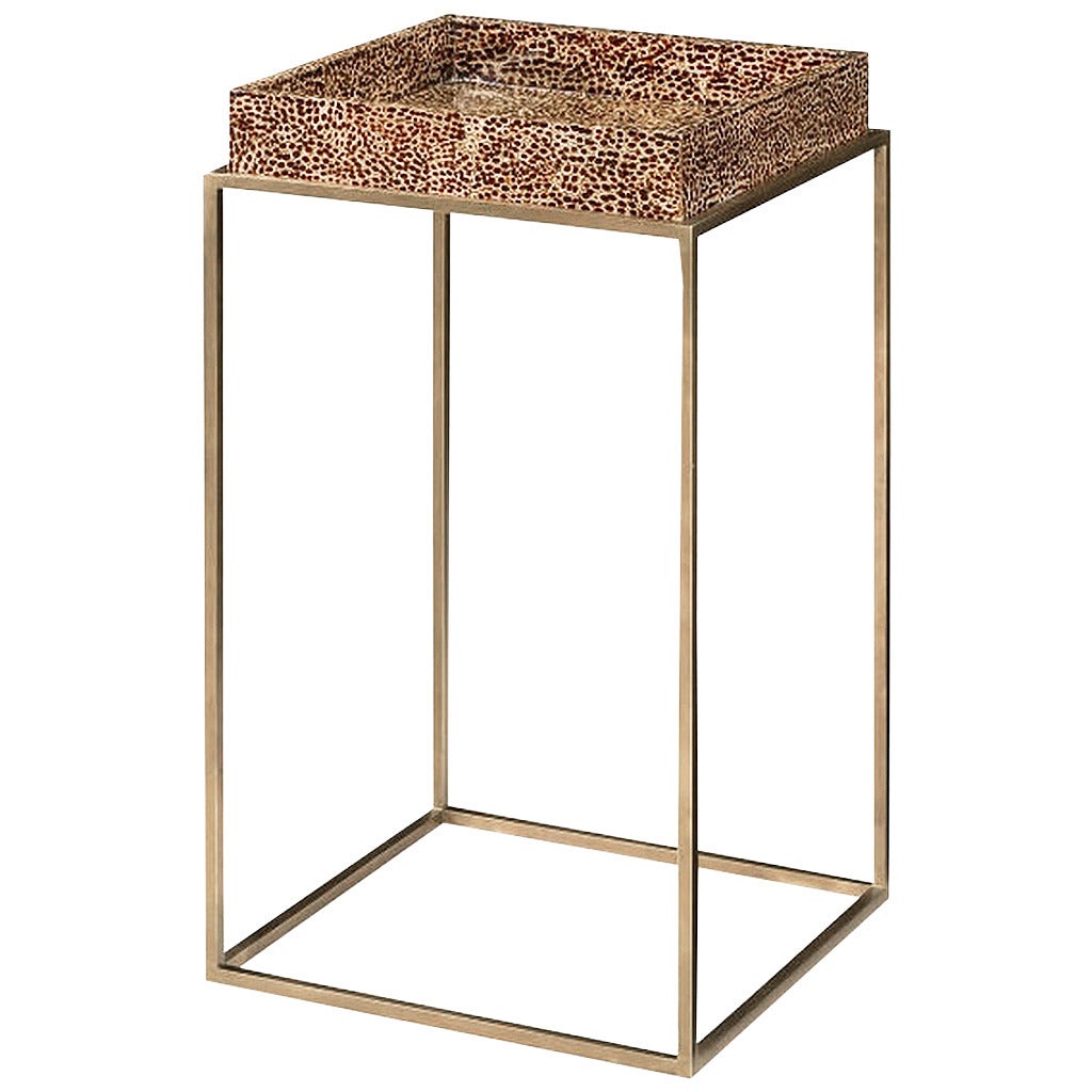 Faux Shagreen Top Tray Table, Multiple Colors Available For Sale