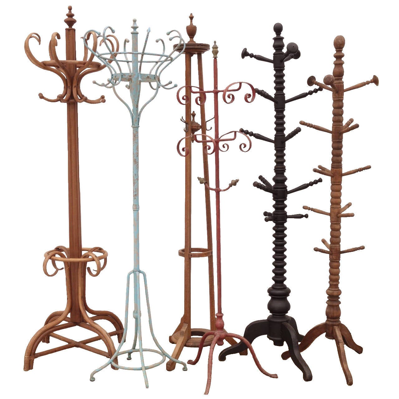 leather coat rack