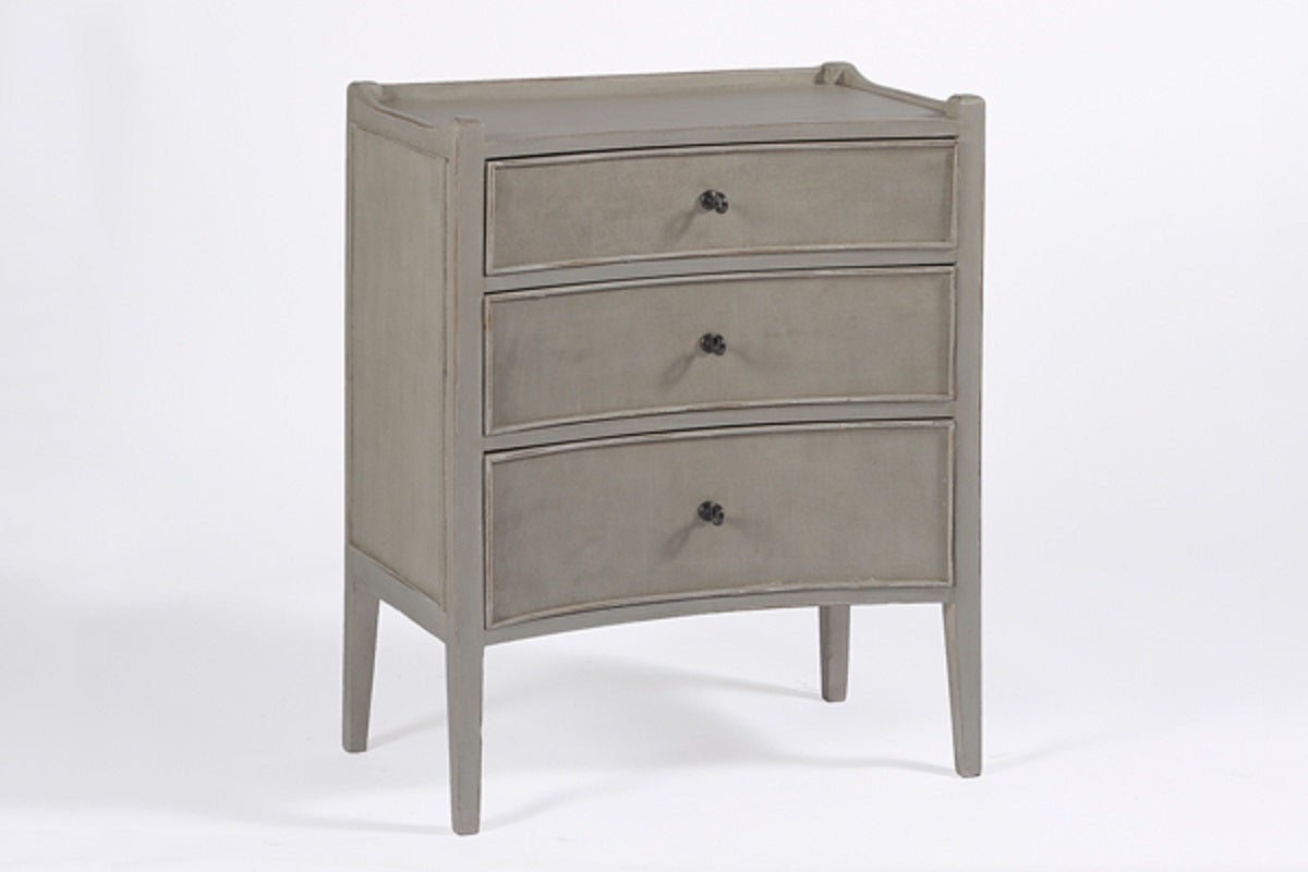 Three Drawer Nightstand For Sale