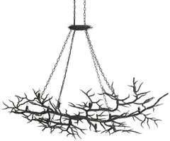 Metal Faux Branch Chandelier