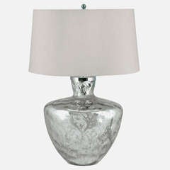 Coral Mercury Glass Lamp