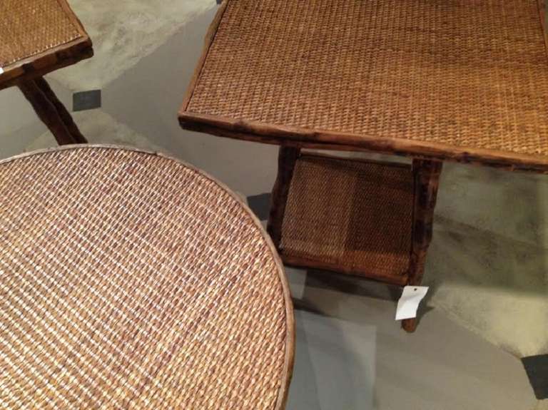 Mid-20th Century Variety of Bamboo Occasional tables For Sale