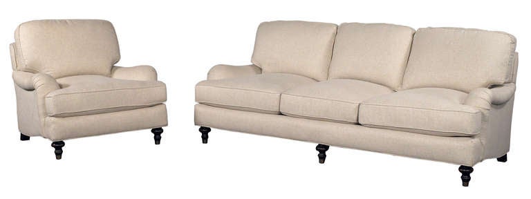 Contemporary English Arm Sofa For Sale