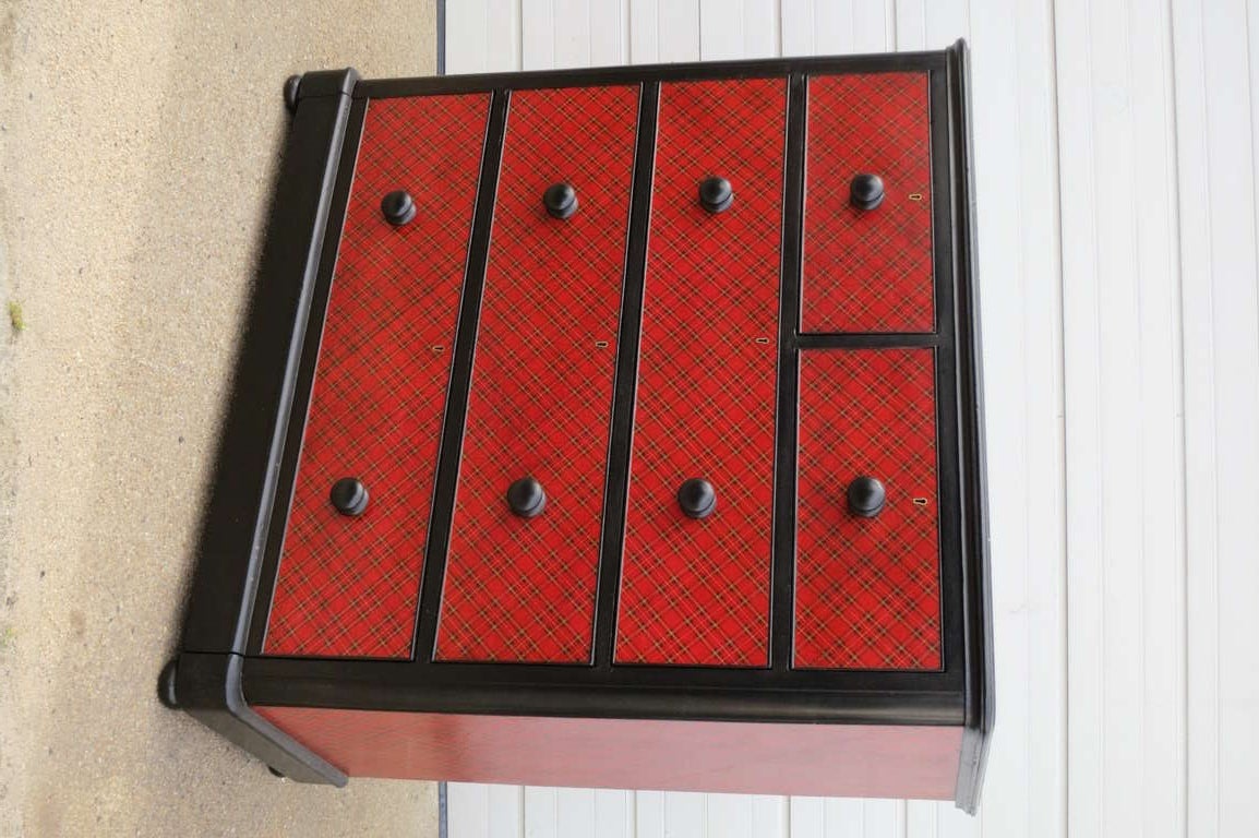 English Tartanware Chest of Drawers