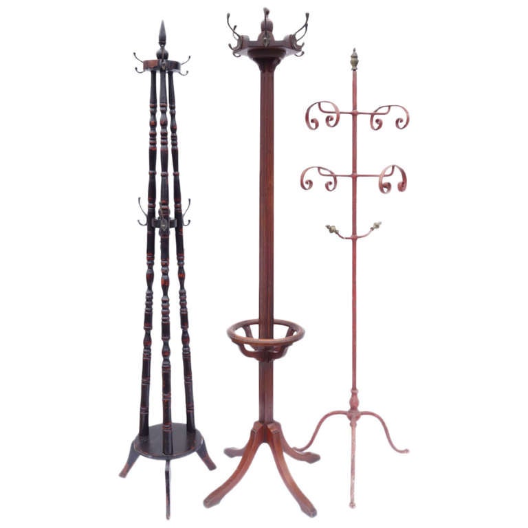 French and English coat racks. Please contact for current availability. Dimensions shown are approximate.
sold separately, from $875- $1650