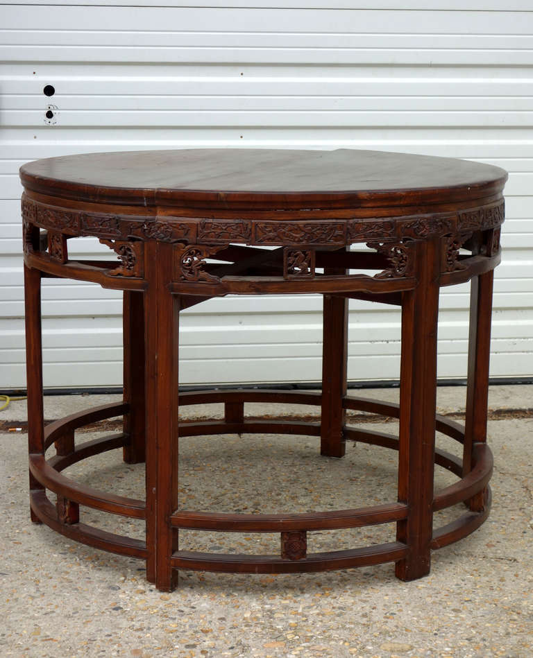 Pair of Chinese Demilune Tables