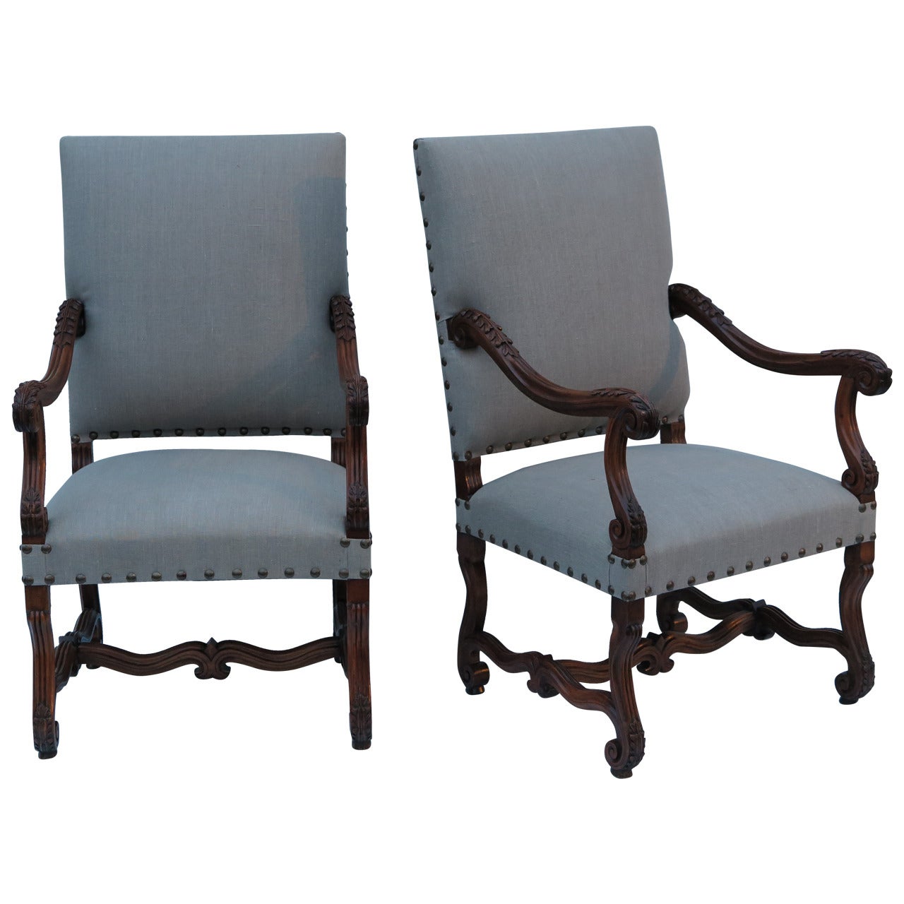 Pair of Fauteuils For Sale