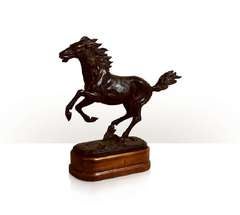 Verdigris Brass Horse