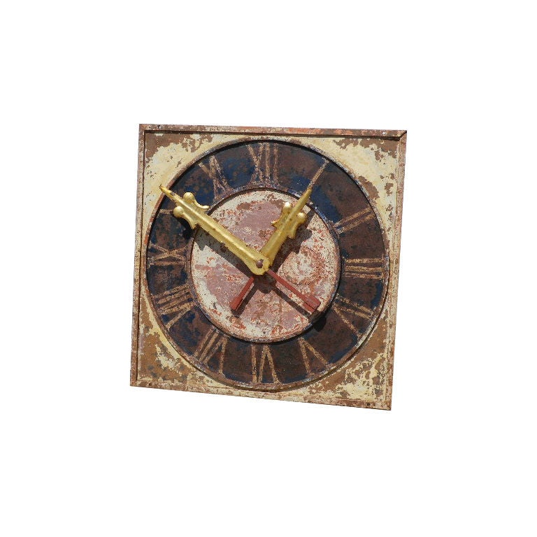French 19th C Clock Face For Sale