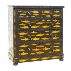 Chest of Drawers with Decoupage Fish