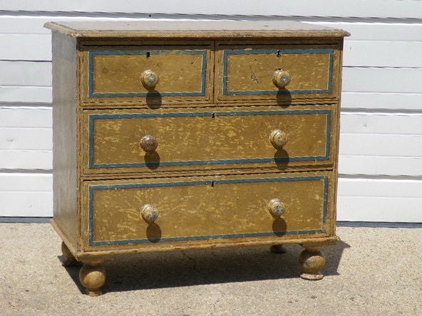 19th Century Painted Chest of Drawers