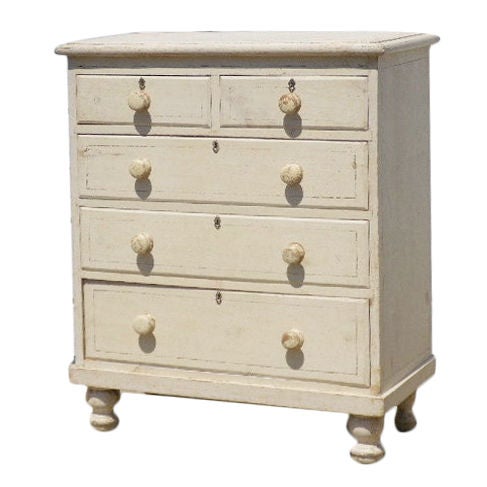 Painted chest of drawers For Sale