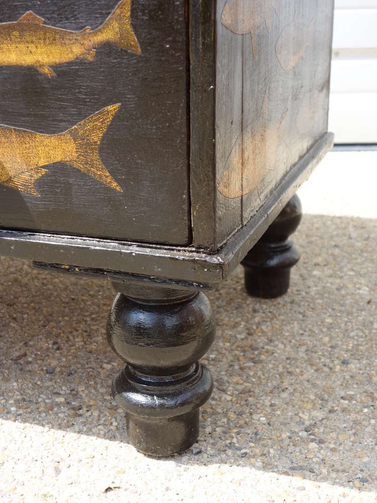 Black Decoupage Chest of Drawers 3