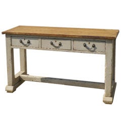 Old English 3 drawer Table