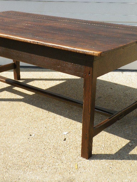 French Low Farmhouse Table In Good Condition For Sale In Bridgehampton, NY