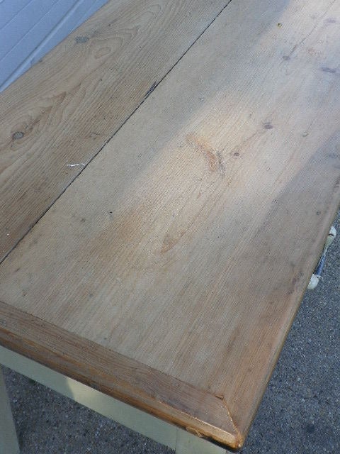 19th Century Long English Pine Sideboard