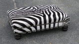 Zebra Ottoman