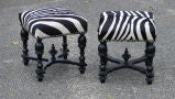 Zebra Print Stools
