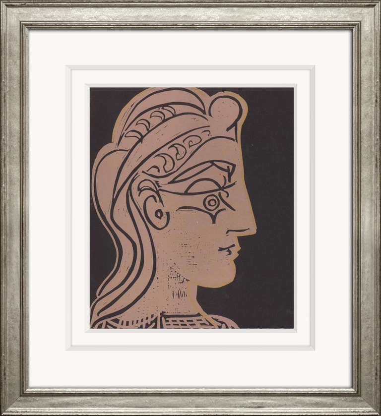 Reproductions of Picasso's 1962 Linocuts In Good Condition For Sale In Bridgehampton, NY