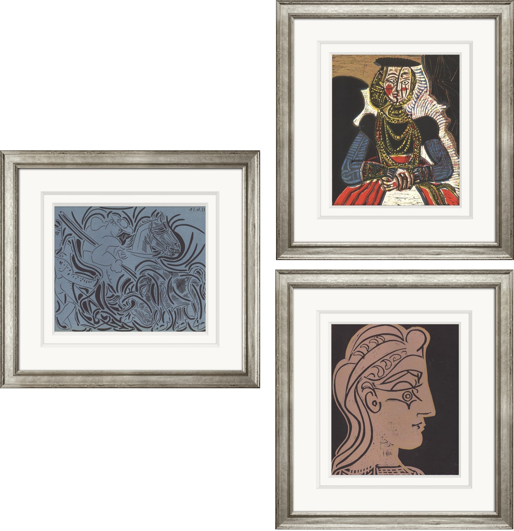 Reproductions of Picasso's 1962 Linocuts For Sale