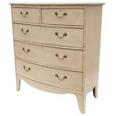 Faux Bamboo Trim Chest of Drawers