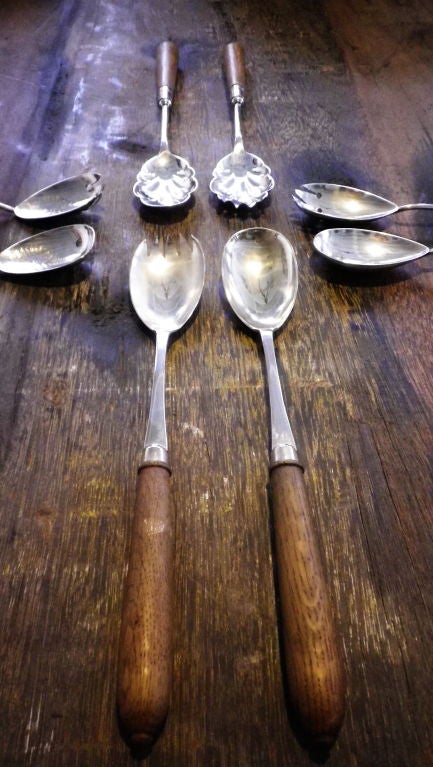 19th Century Victorian Salad Servers For Sale