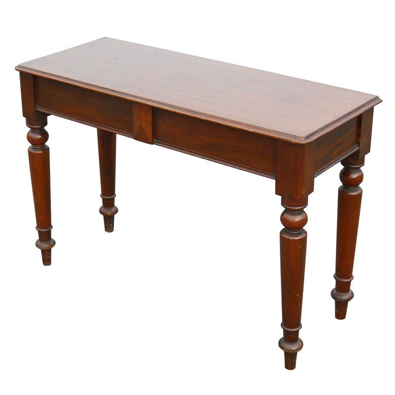 Walnut Console Table For Sale