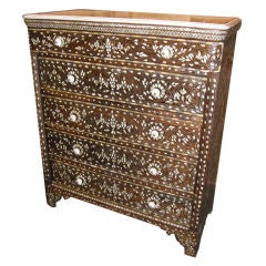 Mother of Pearl Inlaid Chest of Drawers
