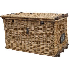 French 19th C Wool Basket