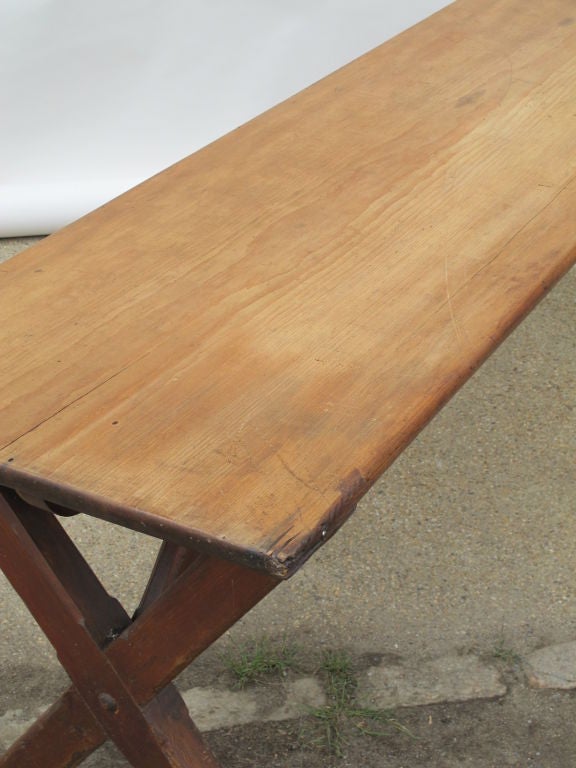 20th Century French Trestle Table