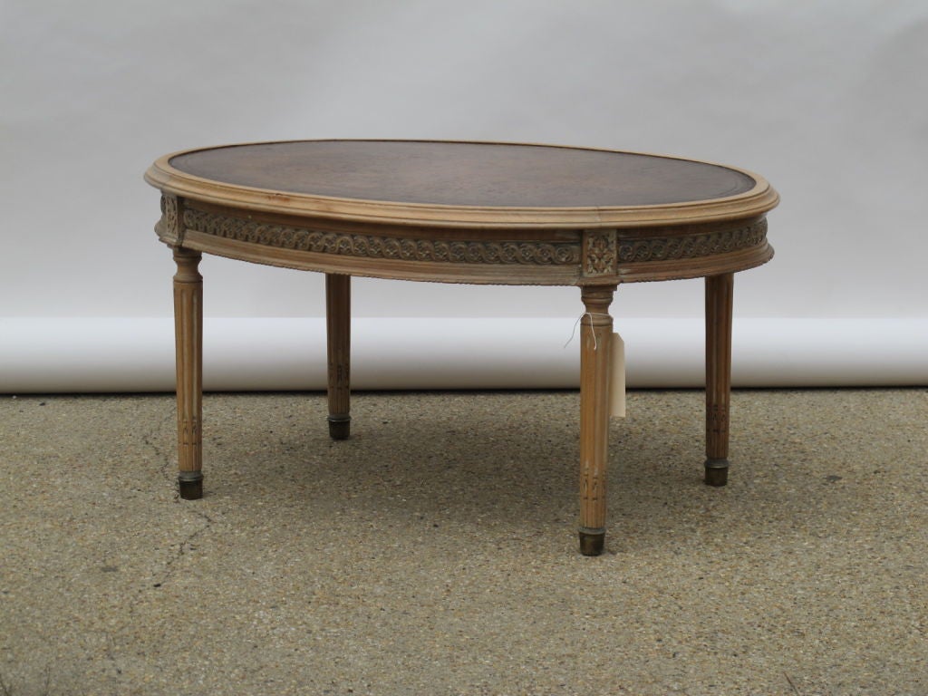 French Oval Coffee Table For Sale at 1stDibs