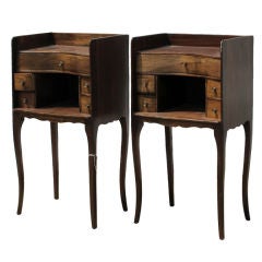 Pair English Bedside Tables