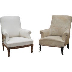 Upholstered library chairs