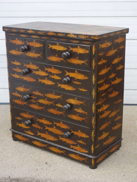 English Pine Dresser with Decoupage