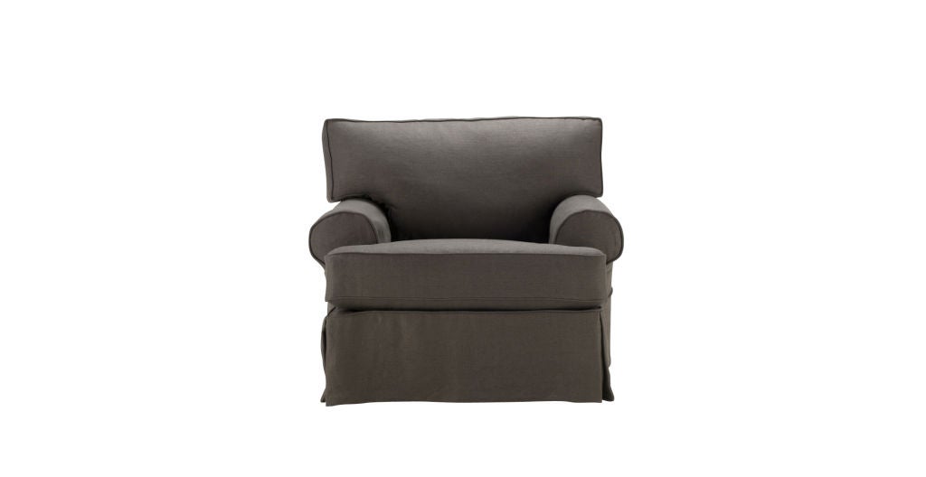 A perfect deep oversized chair for curling up and relaxing. Skirted with a drop welt detail. 98