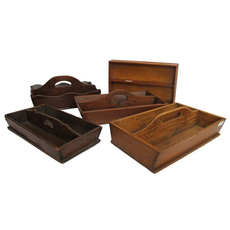 English Cutlery Boxes For Sale