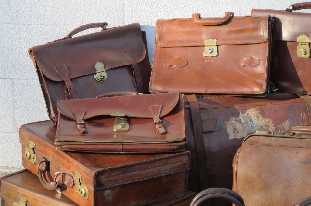 Mid-20th Century English Leather Bags & Briefcases