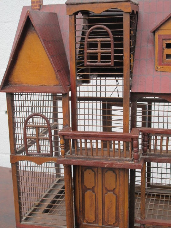 Wood French Birdcage For Sale