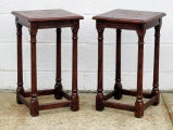 Oak and Poplar Country Side Tables