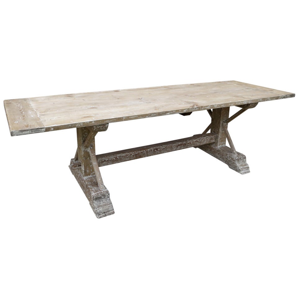 Dining Table in Antique Timbers For Sale