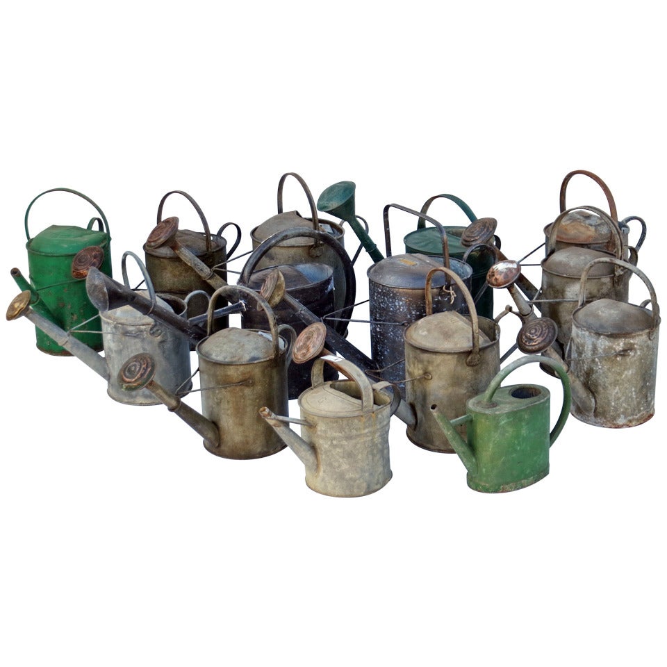Vintage English Watering Cans For Sale