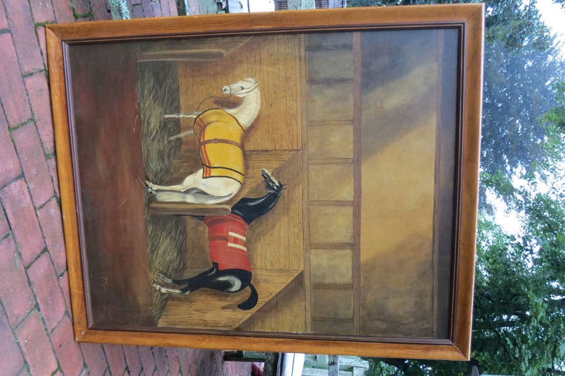 Oil on canvas, maple frame. Signed: B. Tapie. Circa 1930.