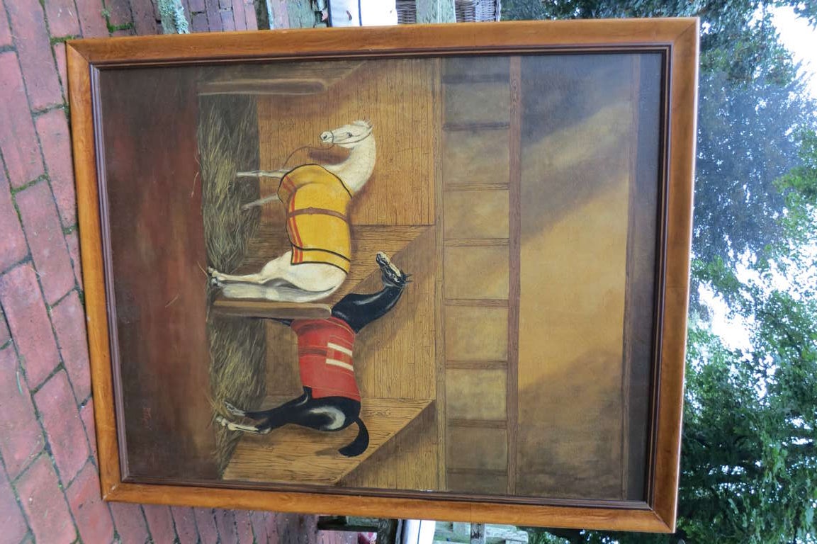 Horse Painting In Good Condition For Sale In Bridgehampton, NY