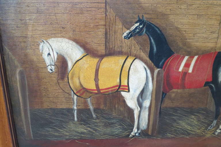 Mid-20th Century Horse Painting For Sale