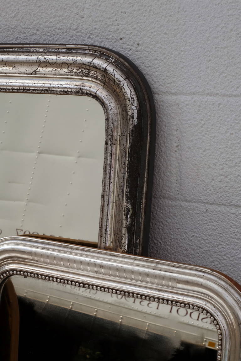 French Silver Gilt Mirrors In Good Condition For Sale In Bridgehampton, NY